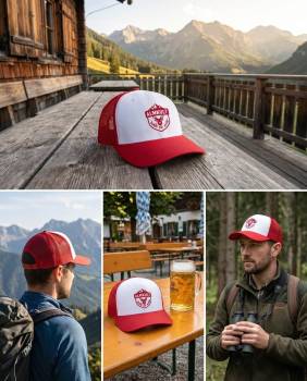 Mesh Cap halb so wild